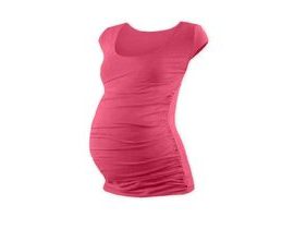 JOŽÁNEK Těhotenské triko mini rukáv JOHANKA - lososově růžová