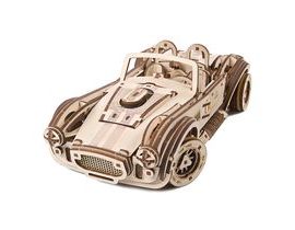 Ugears 3D dřevěné mechanické puzzle Driftující závoďák Cobra