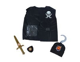 Dětská sada vesta pirátská s příslušentsvím