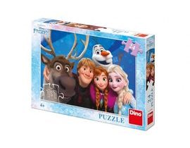 Puzzle Ľadové kráľovstvo / Frozen Selfie 24 dielikov 26x18cm v krabici 27,5x19x4cm Cena za 1ks