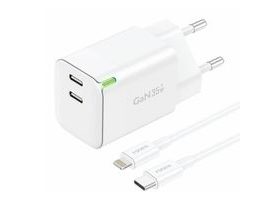 Nabíječka Foneng GAN35 USB-C 2-Port 2,4A (bílý)