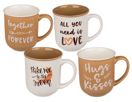 Hrnek z čínského kostního porcelánu, Coffee & Love