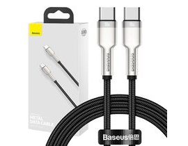 Kabel USB-C Baseus Cafule, 100W, 1m (černý)