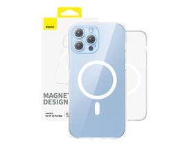 Magnetické pouzdro na telefon pro iP 13 PRO MAX Baseus řady OS-Lucent (čiré)