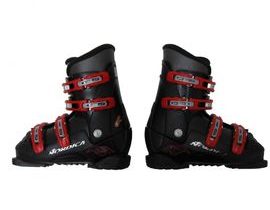 Detské lyžiarske topánky Nordica - GP TJ Black, 4 pracky 250 mm
