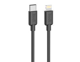 Nabíjecí datový kabel Budi PD 20W 1,2 m černý PVC