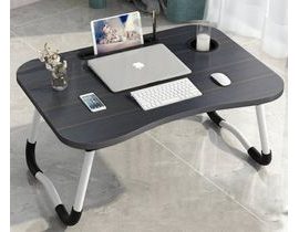 Skládací stolek pod notebook - 60 x 27 x 40 cm - černý
