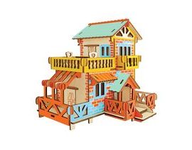 Woodcraft Dřevěné 3D puzzle Venkovská chata