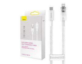 Rychlonabíjecí kabel Baseus USB-C na Lightning Explorer Series 1m, 20W (bílý)