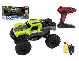 Auto RC Off-Road 4x4 Zelená plastová 29cm 2,4GHz na batérii + nabíjateľné balenie v 40x20x22cm