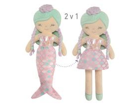 DECUEVAS 20041 Plyšová bábika 2in1 Ocean Fantasy - 36 cm s kolískou
