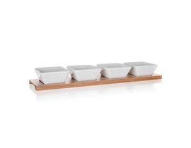 BANQUET SET SERVISOVANIE BRILLANTE BAMBOO 40 x 9,5 cm, 5 dielov