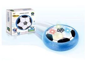 Lopta / Disk futbalový lietajúci plast 14cm na batérie so svetlom v krabičke Cena za 1ks