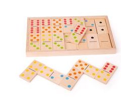 Bigjigs Toys Veľké drevené domino