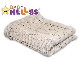 Háčkovaná dečka Baby Nellys ® - béžová