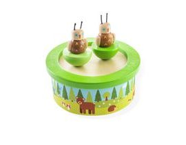 Bigjigs Toys Dřevěná hrací skříňka woodland