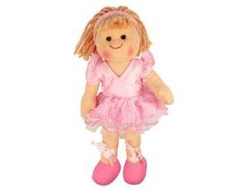 Bigjigs Toys Látková bábika Lily 28 cm