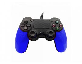 Ovladač pro PS4 s kabelem - Twin Vibration IV -Modrá