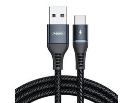 Kabel USB-C Remax Colorful Light, 1 m, 2,4 A (černý)