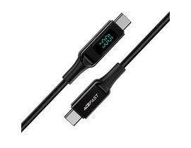 Acefast USB-C/USB-C 100W nabíjecí data kabel s displejem
