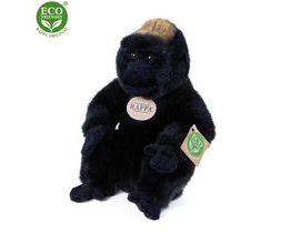 Plyšová gorila sedenie 23 cm ekologicky priateľské