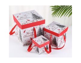 Darčeková krabica 15 cm - vianočný stromček
