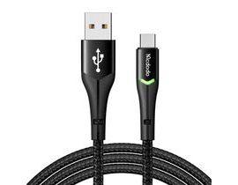 Kabel USB na USB-C Mcdodo Magnificence CA-7960 LED, 1m (černý)