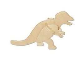 Woodcraft Dřevěné 3D puzzle mini skládačka Tyranosaurus