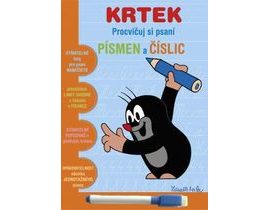 Sešit stíratelný Procvičuj si psaní písmen a číslic Krtek