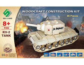 Woodcraft Dřevěné 3D puzzle tank KV 2