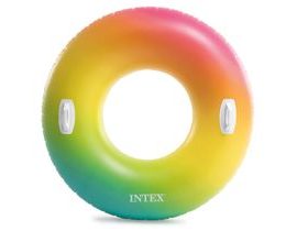 Duhový plavecký kruh - průměr 119 cm INTEX 58202