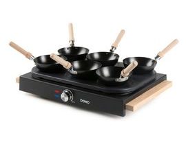 Elektrický lívanečník s wok pánvemi - DOMO DO8716W, Příkon: 1000 W, Průměr: 11,5 cm