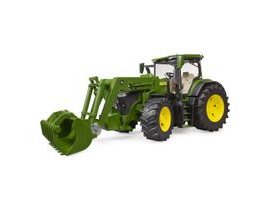 Bruder Traktor John Deere 7R 350 s čelním nakladačem