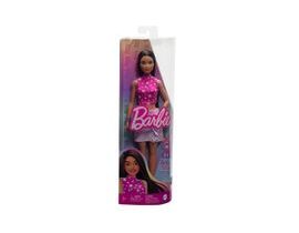 Barbie Modelka-Lesklá sukně a růžový TOP s hvězdami HRH13