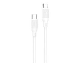 Foneng X80 kabel USB-C na USB-C, 100 W, 1 m (bílý)