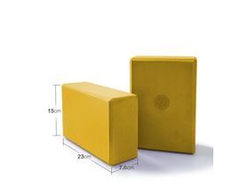 Yoga Cube Block Brick s motívom Mandaly - Orange
