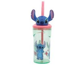 Kelímek s 3D figurkou360 ml s motivem květin - Stitch