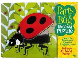 Insect Lore Dřevěné puzzle - beruška