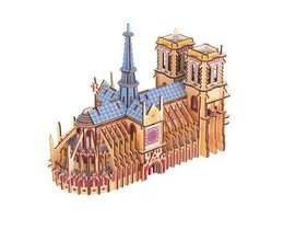 Woodcraft Dřevěné 3D puzzle Katedrála Notre-Dame