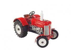 Traktor Zetor 50 Super červený na kľúčik kov 15cm 1:25 v krabičke Kovap Cena za 1ks