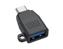 Adaptér Budi USB 3.0 na USB-C OTG (černý)