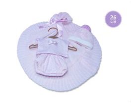 Llorens M26-306 obleček pro panenku miminko NEW BORN velikosti 26 cm