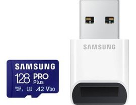 Paměťová karta Samsung PRO Plus microSDXC 128 GB U3 A2 V30 se čtečkou (MB-MD128SB/WW)