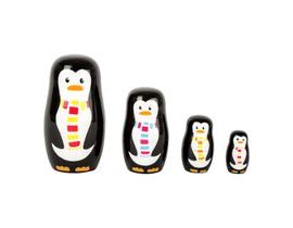 Small Foot Matriošky rodina tučniakov