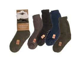 Pánské ponožky Comfort, Uni, velikost: 42-46, 143 g, 100% Polyakryl, 4 různé barvy (černá, světle šedá, námořnická, olivově zelená), s hlavičkovou kartou, v polybagu