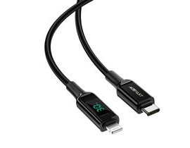 Kabel USB-C na Lightning Acefast C6-01, 30W, MFi, 1,2 m (černý)