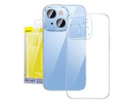 Baseus Crystal Transparent Case a sada tvrzeného skla pro iPhone 14 Plus