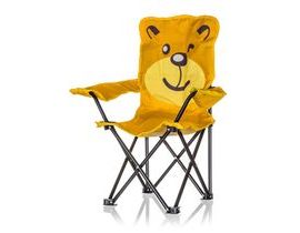 Šťastná zelená stolička detského medveďa