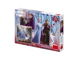 Puzzle 3v1 Ľadové kráľovstvo II / Frozen II 3x55dílků v krabici 27x19x4cm Cena za 1ks