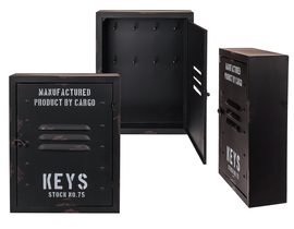 Kovová krabice na klíče s nápisem klíče